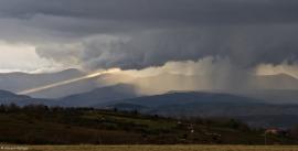 Orage sur Quillan dans l'Aude en mars 2013 (© IMFT-V. Häfliger)