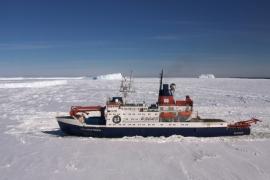 Le Polarstern, brise-glace allemand de Alfred-Wegener-Institut Helmholtz-Zentrum für Polar- und Meeresforschung. © Michael Trapp